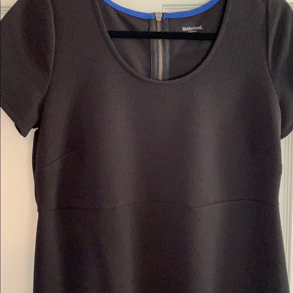 Black Motherhood Maternity Peplum Top